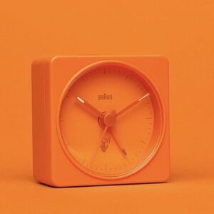 NEW-Off-White™ x Braun Limited Edition Travel Analogue Alarm Clock - Orange